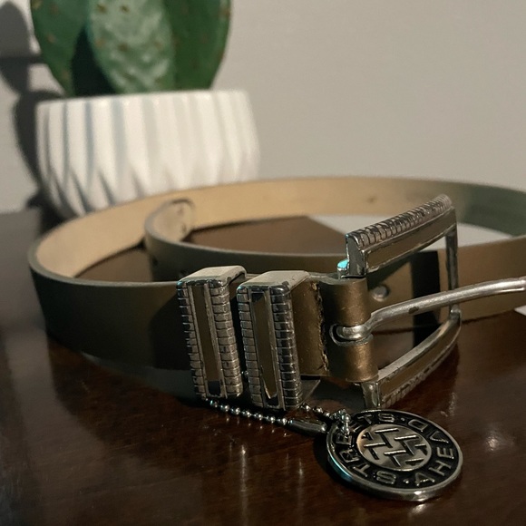 Great Used Condition M Streets Ahead Italian Leather Belt - Picture 5 of 14